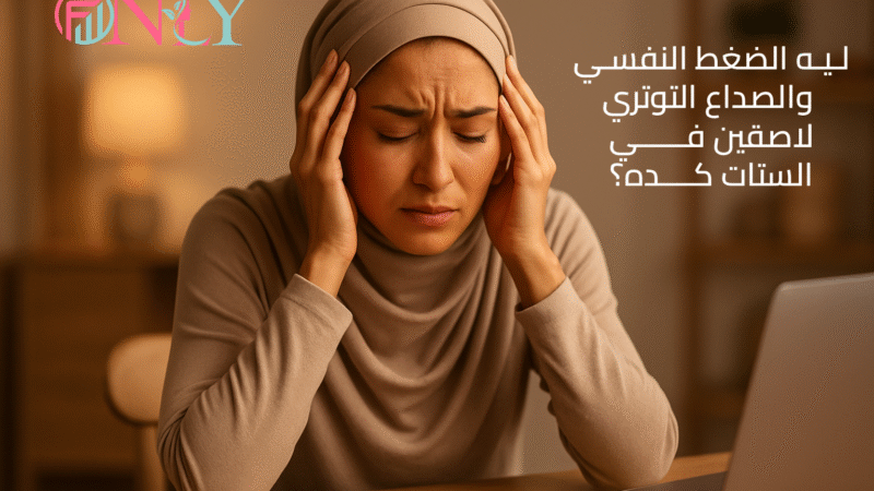💢 ليه الضغط النفسي والصداع التوتري لازقين في الستات كده؟
