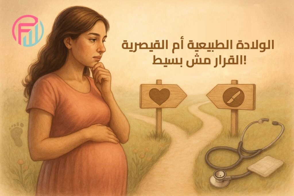 الولادة الطبيعية أم القيصرية… القرار مش بسيط!