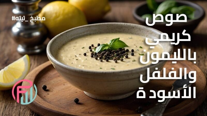 صوص كريمي بالليمون والفلفل الأسود – نكهة ناعمة ولسعة حلوة 
